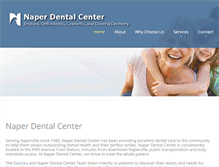 Tablet Screenshot of naperdentalcenter.com